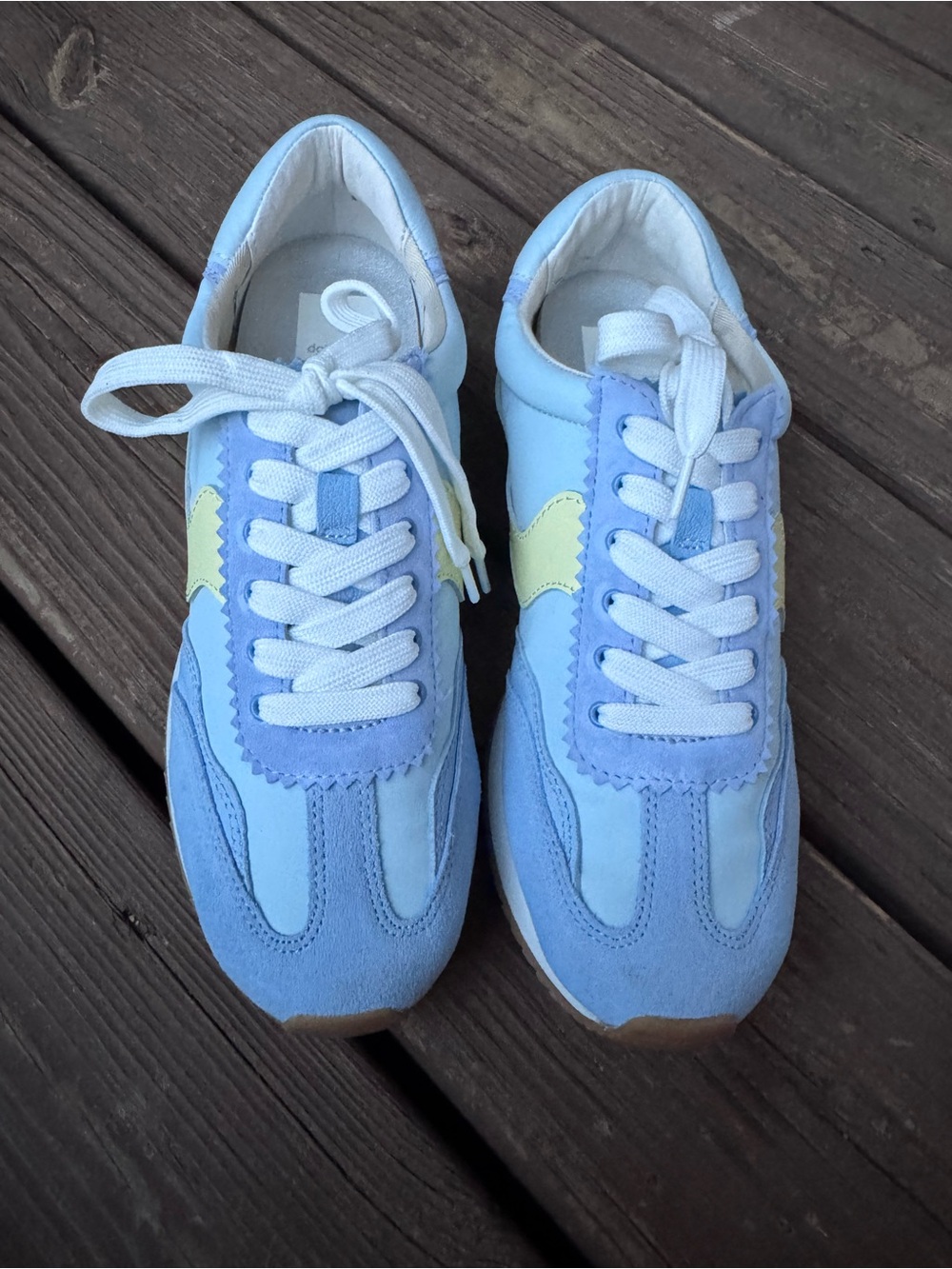 Dolce Vita B.Ntcd Pastel Blue Retro Sneakers Size 8 NWOT Colorblock Trainers